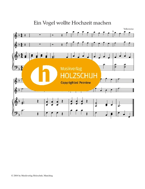 Ein Vogel wollte Hochzeit machen